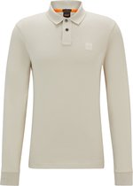BOSS Passerby Polo Ecru - Maat L - Heren - Longsleeve polo