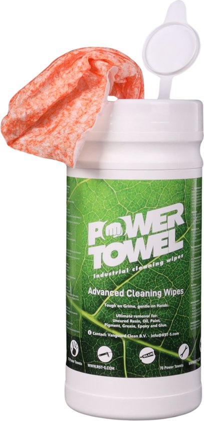 Power Towel reinigingsdoekjes – 70 stuks – milieuvriendelijk – ontvetter