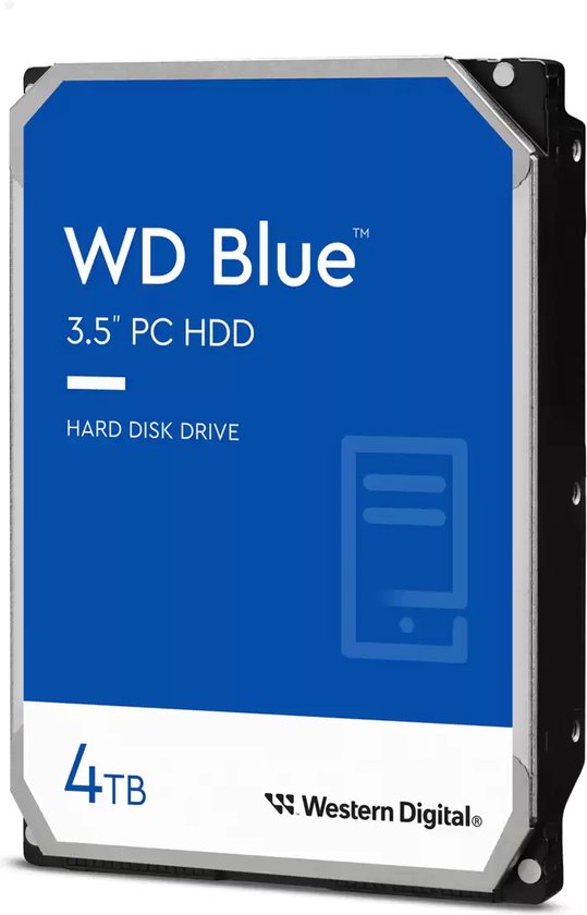 Foto: Western digital blue wd40ezax interne harde schijf 4 tb 5400 rpm 3 5 sata iii