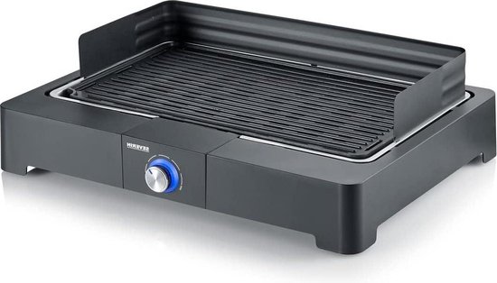 Bol.com Tafelgrill aluminium grillplaat binnen buiten elektrische grillstart snelle grill balkon zwart aanbieding