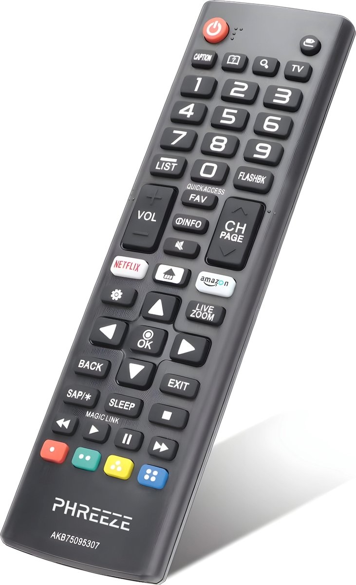 Remote Control AKB75095307 geschikt voor LG Afstandsbediening met APP knoppen - LCD LED 3D HDTV Smart TV - Universele Afstandbediening
