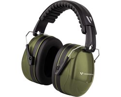 Vanderfields Professionele Gehoorbeschermer voor Volwassenen - Gehoorbescherming Oorkappen voor Klussen Tuinieren Schietsport - 2 Jaar Garantie ( Groen )
