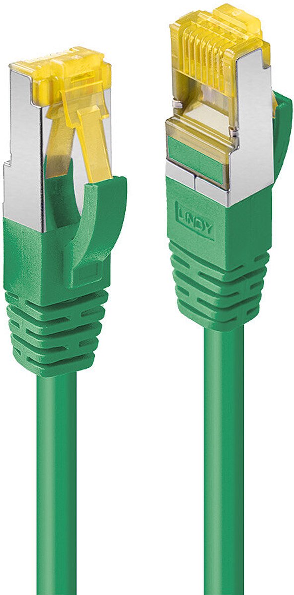 LINDY Patchkabel Cat6A RJ45 S/FTP Cat7 LSZH Kabel grün 15m