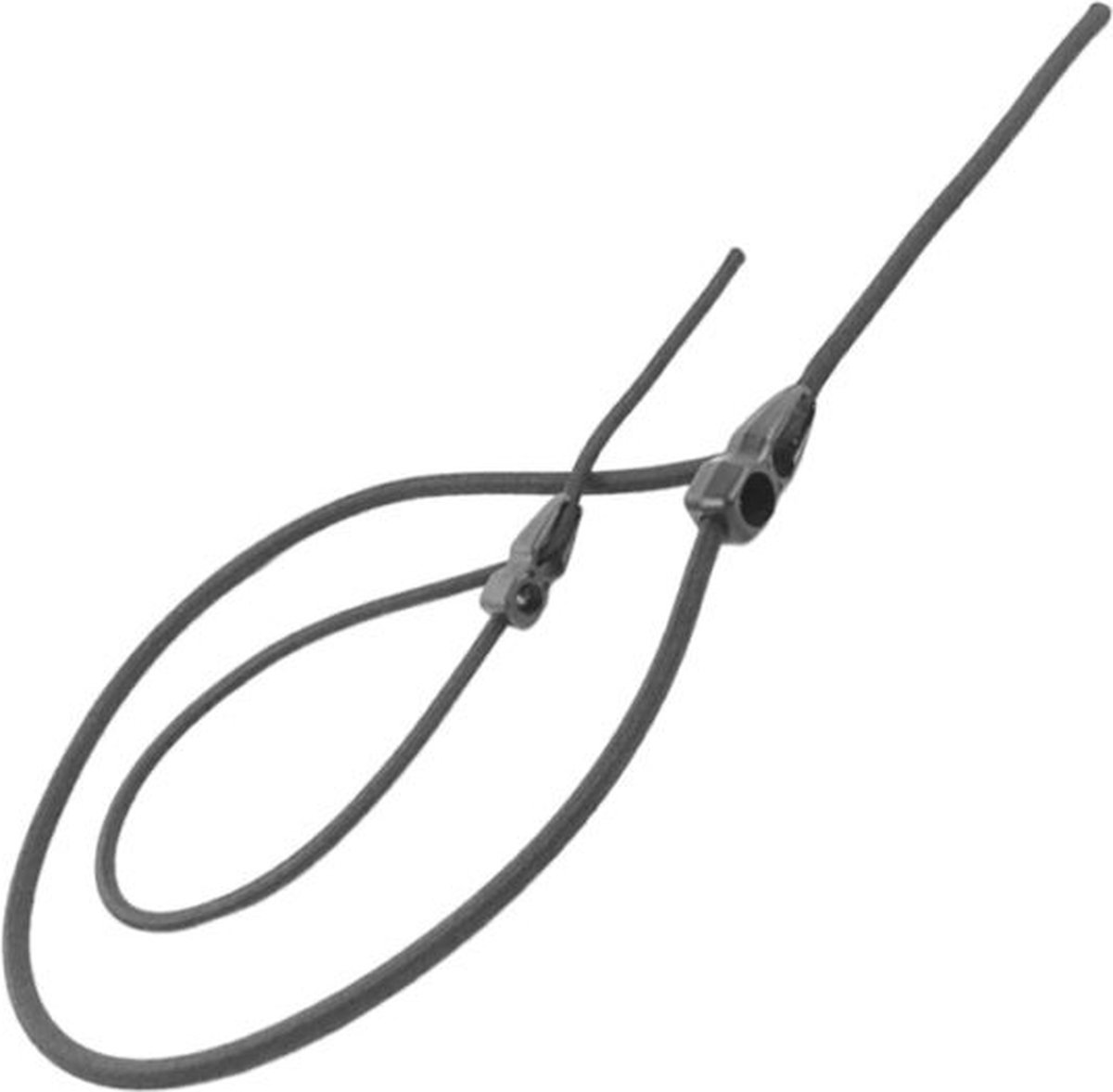 2x Snelbinder met krokodillenklem - 100cm - 8mm
