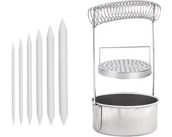 Stainless Steel Paint Brush Cleaner with Mixing Stumps Portable - 6pcs - Brush Washing Machine - Strainer Brush Cleaner - Tank Filter Screen Holder Spring - Oil Painting