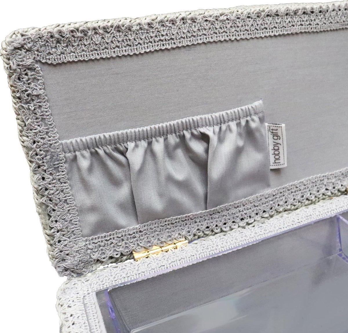 HobbyGift MRLTLE 8 Boîte à couture, Coton, Multicolore, 25 x 25 x 17 cm