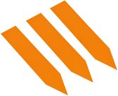 CombiCraft PVC Steeketiketten 60 x 13 mm Oranje - 100 stuks