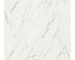 CHIC STUCWERK BEHANG | industrieel - Wit Champagne - A.S. Création Elements 2