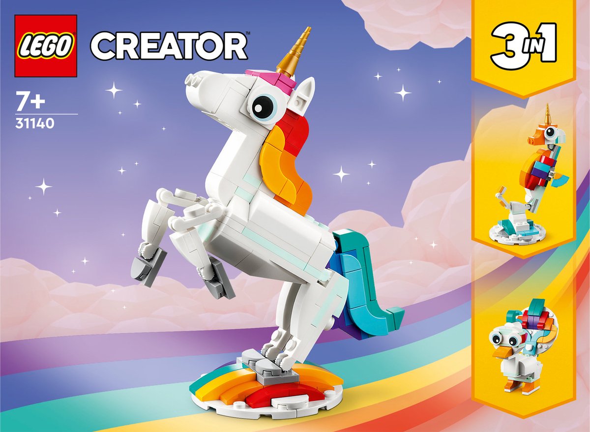 LEGO Creator 3in1 Magische Eenhoorn Speelgoed Set - 31140 — afbeelding 21