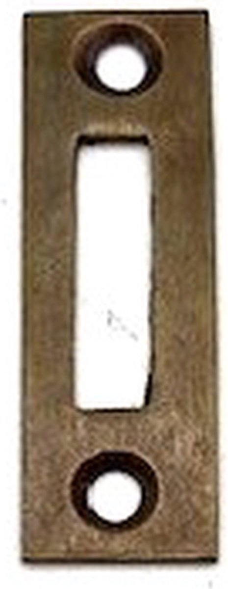 Sluitplaat voor schuifslot Brons antiek 5x20mm