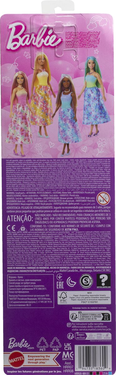 Barbie Zeemeerminpop met Roze Haar - Barbiepop — afbeelding 8
