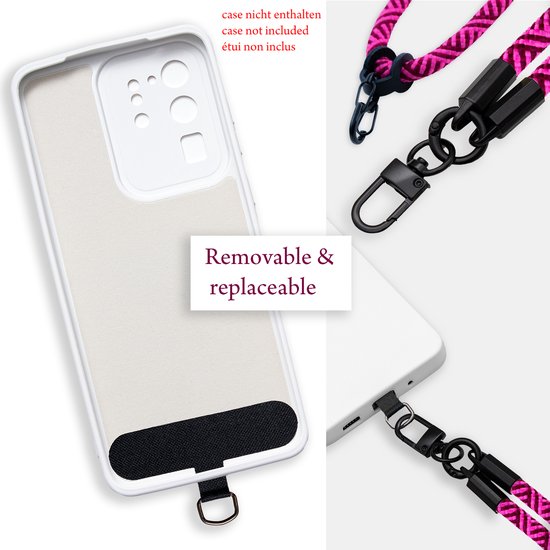 Chaîne de téléphone portable Cadorabo pour Xiaomi POCO M4 PRO 5G en ROSE - Étui pour téléphone portable avec cordon de sangle réglable à accrocher autour du cou