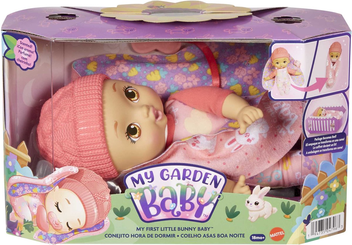 My Garden Baby - Mijn eerste babykonijn, roze, 23 cm - Pop / Poupon - Vanaf 18 maanden — cadeau in Spellen & Speelgoed - foto 5