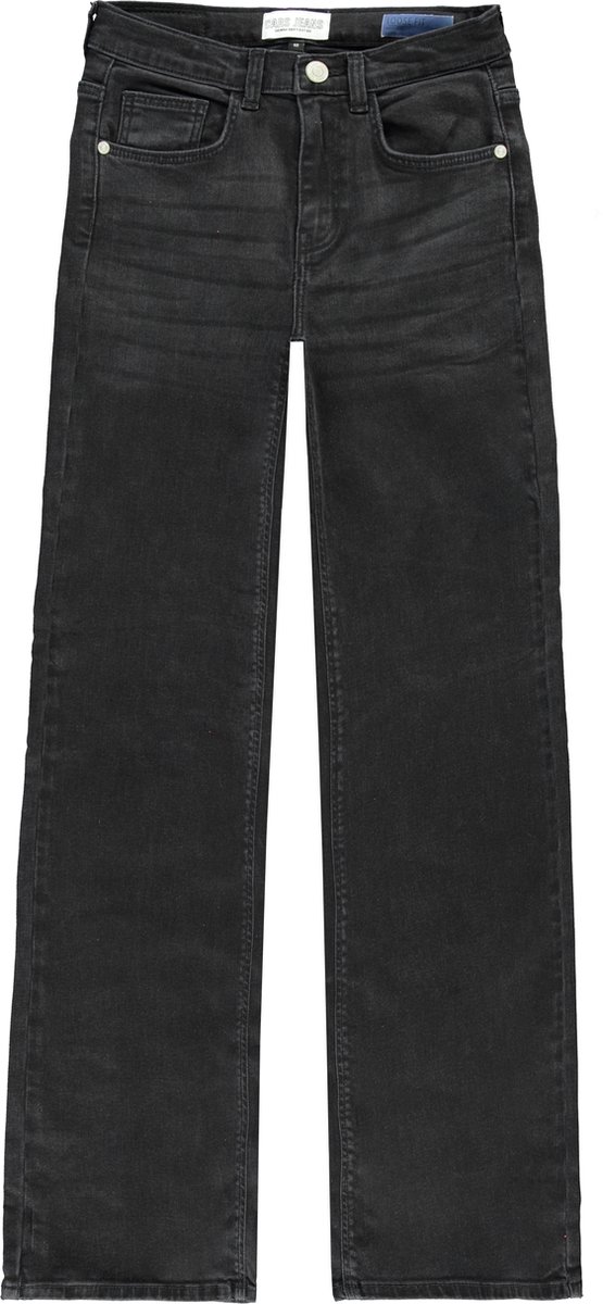 Cars Jeans Yara Den. Black Used Meisjes Jeans - Maat 146