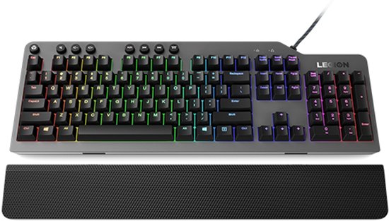 Lenovo Legion K500 toetsenbord USB QWERTY Amerikaans Engels Zwart, Grijs