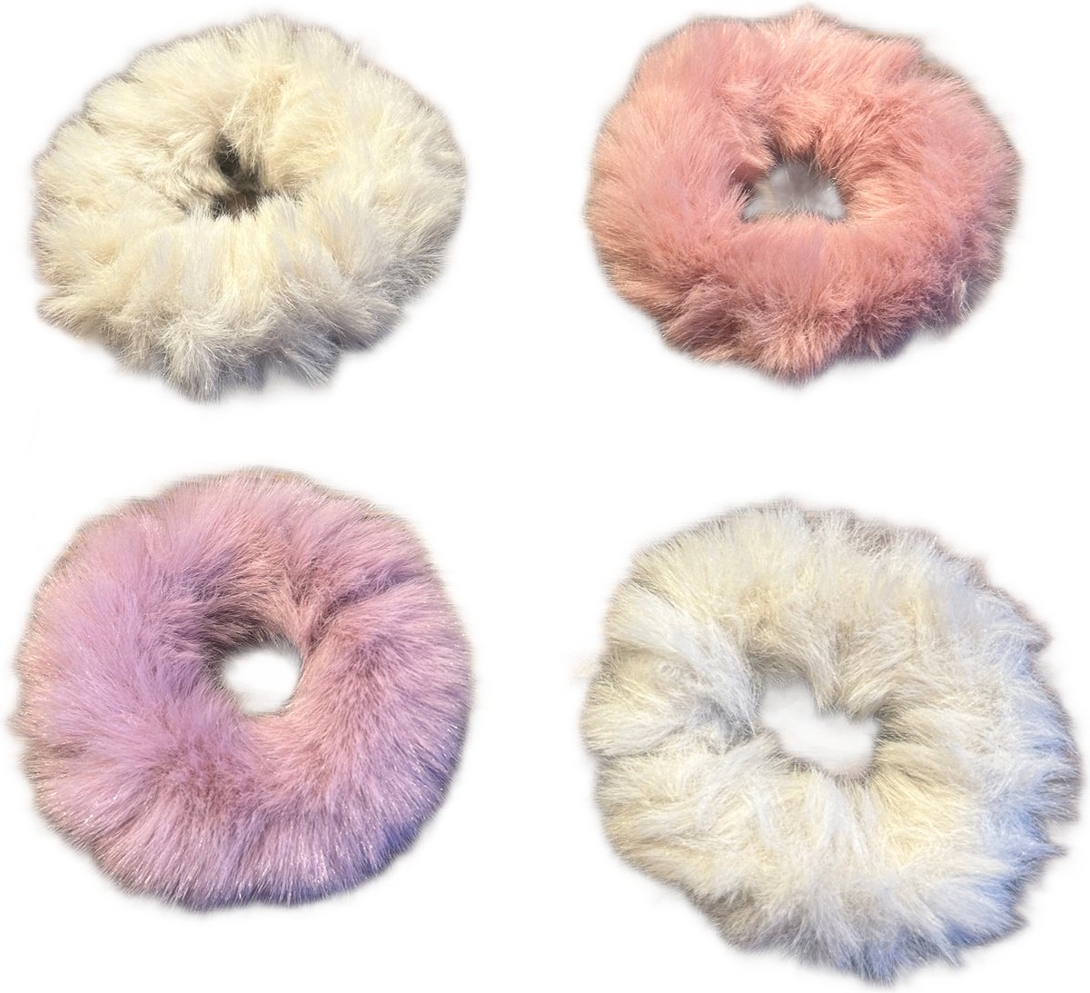 Srunchies pakket - cute - sweet- colours pink beige
