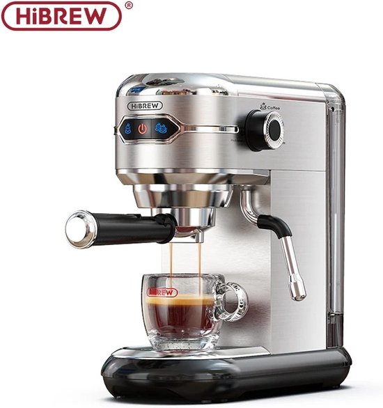 Senya Tasty Coffee koffiezetapparaat, zwart, 20 bar, espresso- en cappuccino -koffiezetapparaat 1300 W, thermoblock, melkopschuimer, automatische uitschakeling, SYBF-CM006