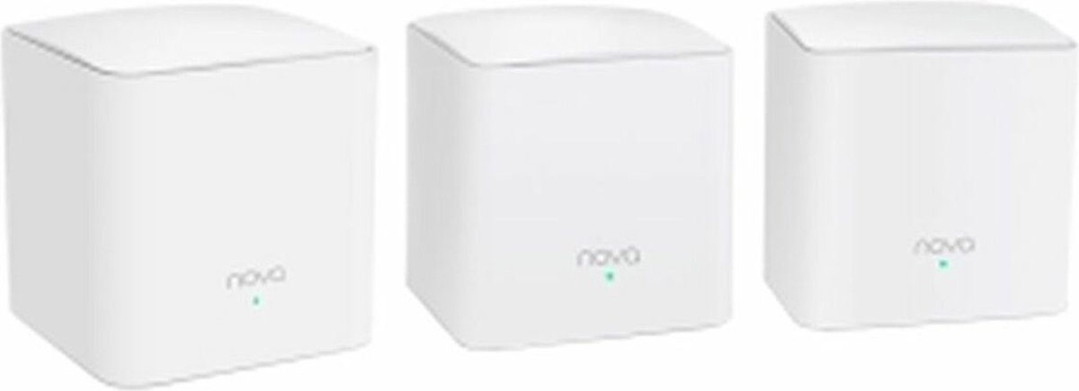 Tenda NOVA MW5G(3-PACK) mesh-wifi-systeem Dual-band (2.4 GHz / 5 GHz) Wi-Fi 5 (802.11ac) Wit 2 Intern