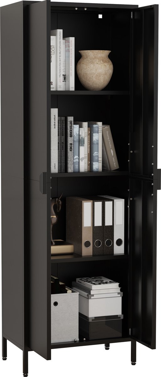 Houten kantoorkast Boekenarchiefkast Kantoormeubilair Archiefkast Flokas XL