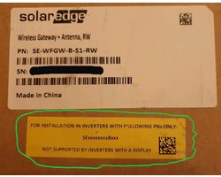 SolarEdge - Wireless Gateway + Antenna, RW - SEWFGWBS1RW