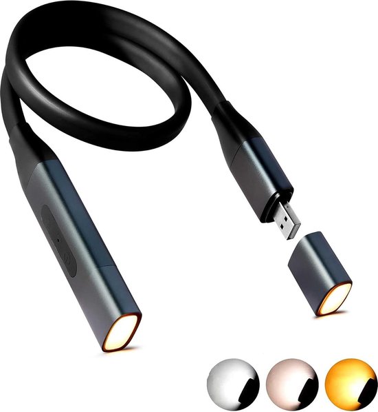 EastPin Hals leeslamp boek LED leeslamp om te hangen: 3 kleuren bed gebreide lamp kerstcadeaus mannen geschenken ambachten nek lamp voor lezen breien haken