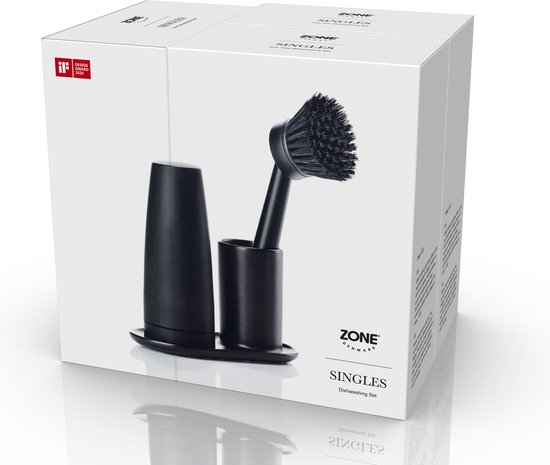 Ensemble de vaisselle Zone Singles 8 x 15 Zwart