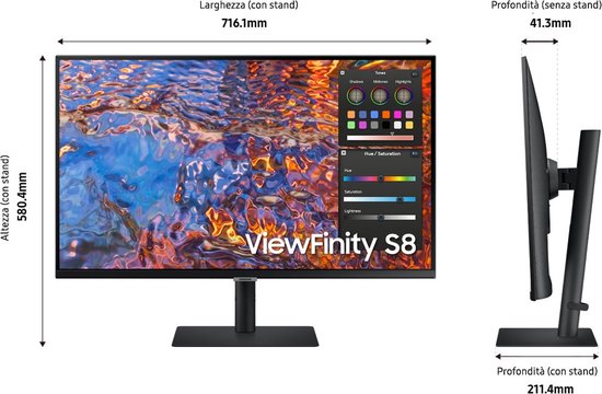 Samsung ViewFinity S8 LS32B800PXU 32″ (2/8)