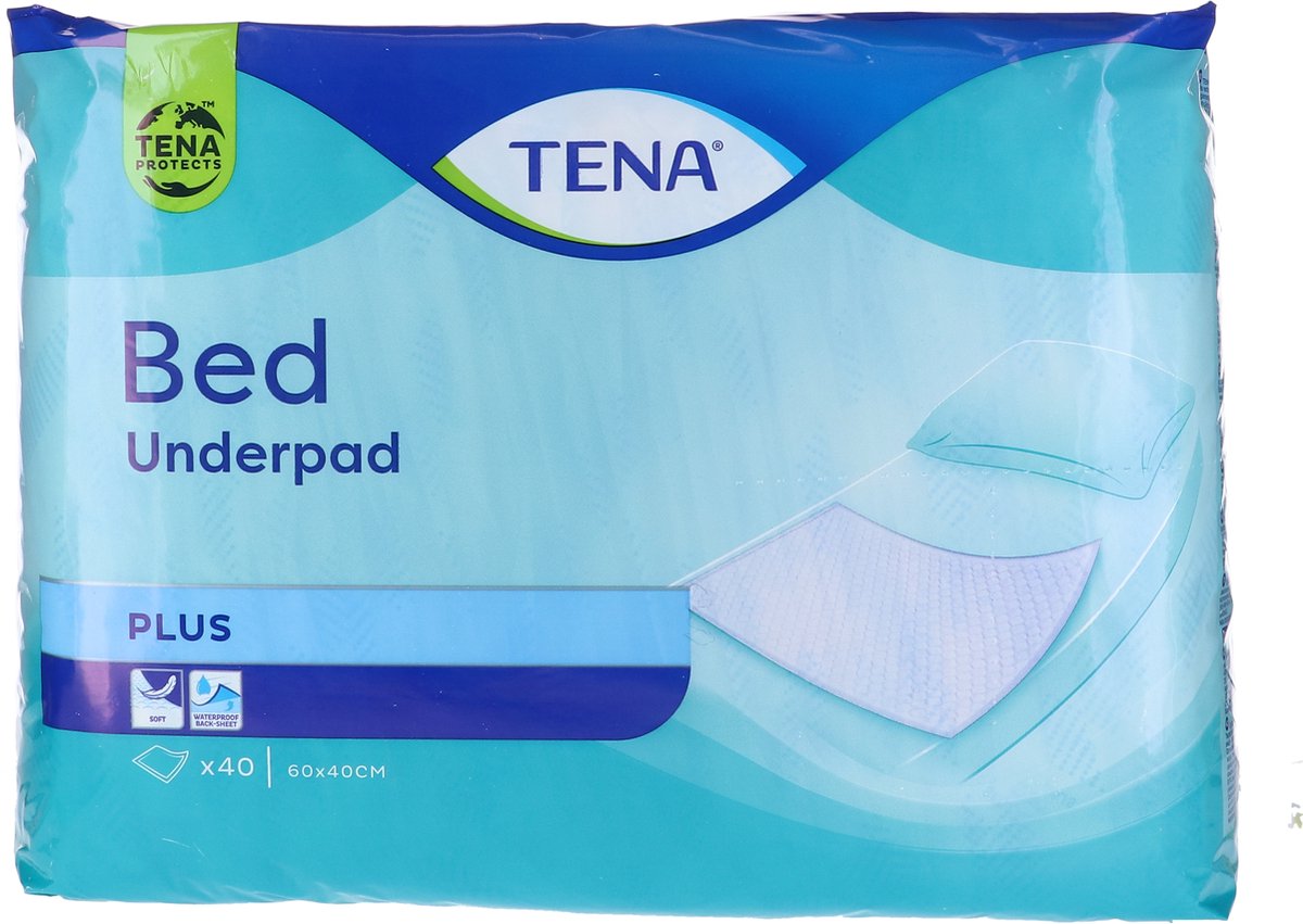 Goedkoopste Voordeelverpakking van 3 x TENA Bed Plus onderlegger 40 x 60 cm, 40st (770132