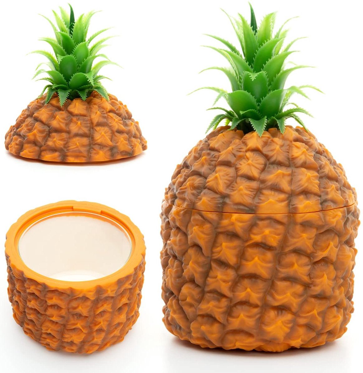 Retro ijsemmer Hawaii ananas vrucht thema voor gehakte vruchten en Iced desserts Ltd Ljsemmer