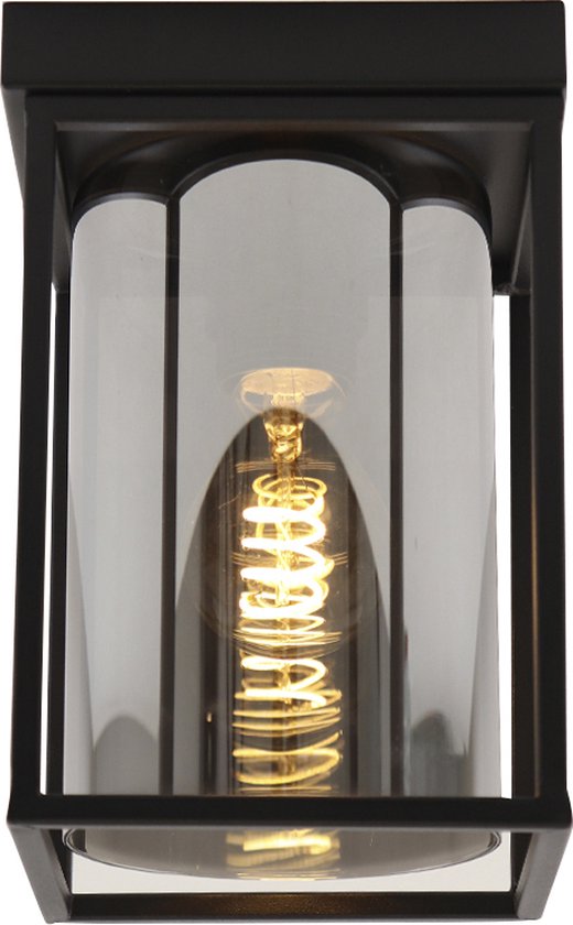 Olucia Jessa - Plafonnier - Zwart - E27