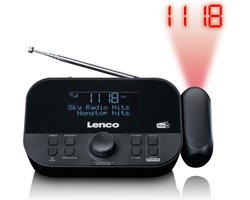 Lenco CR-615BK - Wekkerradio met DAB - Slaaptimer - Zwart