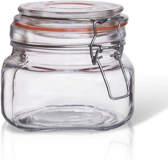 Pot met Beugelsluiting Glas 500 ml - Inmaakpot - Weckpot - Confituren
