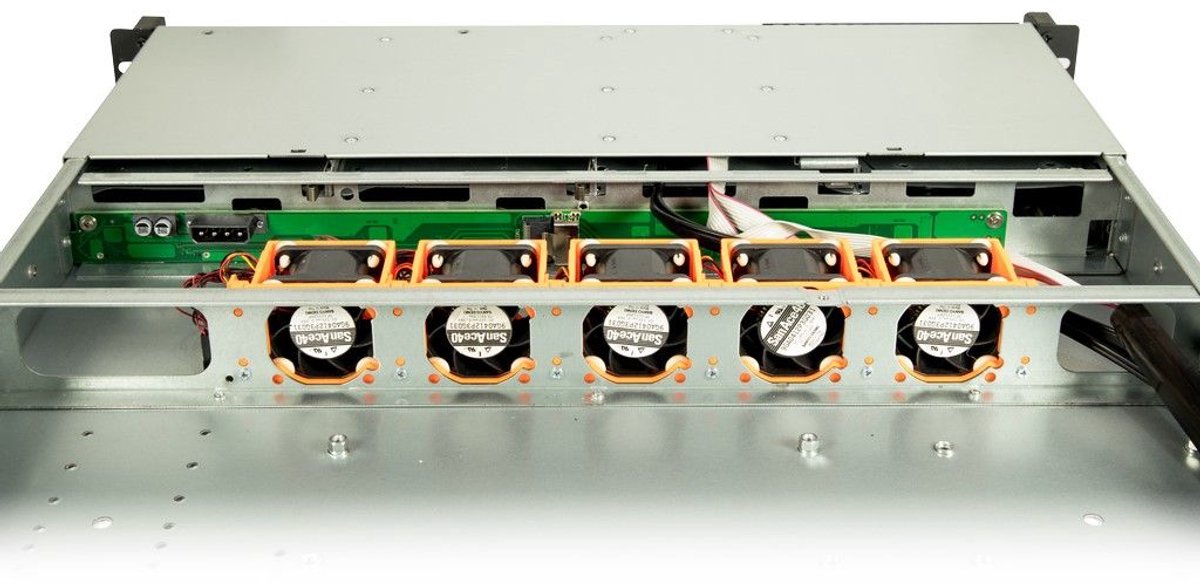 Inter-Tech IPC 1U-1404 Rack Zwart, Roestvrijstaal