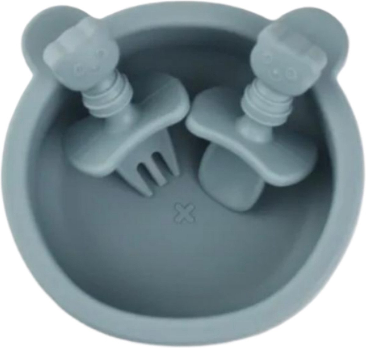 Goedkoopste Amy's Goodies - Babykom met deksel en bestek - Kinderservies set - Siliconen babyservies - BPA vrij - Kraamcadeau - Magnetronbestendig - Vaatwasserbestendig - Kom met zuignap