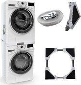 CLP Opbouwmeubel voor wasmachines - Ombouw - Verhoger - Rek - Aansluitframe - verstellbar