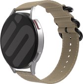 Strap-it Nylon gesp bandje - geschikt voor Xiaomi Watch S1 (Active/Pro) / Watch 2 Pro / Watch S3 / Mi Watch / Amazfit Balance / Bip 5 - kaki