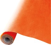 Givi Italia Tafelkleed op rol - 2x - papier - oranje - rechthoekig - 120cm x 5m - Feest/bruiloft tafelkleden
