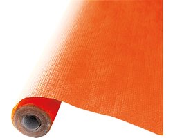 Givi Italia Tafelkleed op rol - 2x - papier - oranje - rechthoekig - 120cm x 5m - Feest/bruiloft tafelkleden