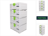 Festool Systainer set 4x SYS3 M 187 (4x 204842) 15,9 litres 396x296x187mm Mallette à outils connectable