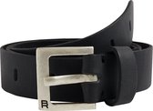 WE Fashion Jongens leren riem - Zwart - 75 cm