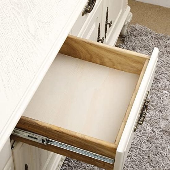 HUMOKI Ladevoering, 45 cm x 500 cm keukenkastvoering, transparante plankvoering antislip, EVA niet-klevende waterdichte wasbare keukenladevoeringen, lademat, ladevoering, voor thuiskantoor