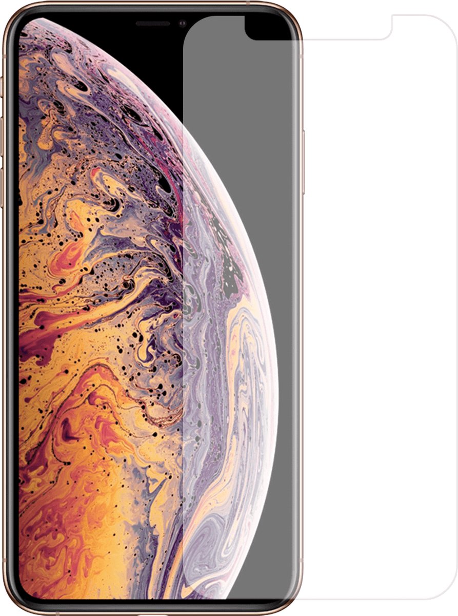 Telefoonglaasje Screenprotector iPhone XS Max - Case Friendly - Geschikt voor iPhone XS Max Screenprotectors Gehard Glas - Beschermglas