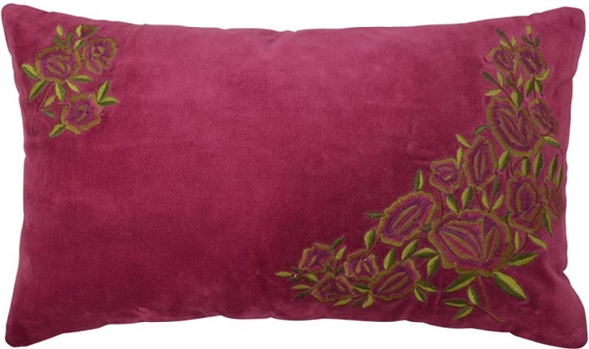 Linen & More Lulu Boysenberry Kussen | 30 X 50 | Sierkussen Voor Woonkamer Of Slaapkamer paars, roze