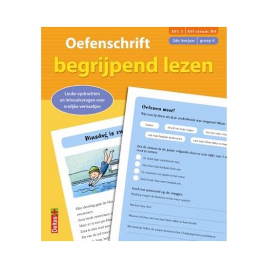 Oefenschrift begrijpend lezen Groep 4 2de leerjaar - cover