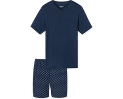 Schiesser pyjama kort Heren kortama - admiral - Maat L