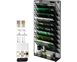 Tier A4 Mesh Opknoping Muur Bestand Houder - Tijdschrift Document Houder - Mail Organizer Magazine Opslag Rack - Duurzaam Metalen Mesh Archiefopslag - Brief Trays - Desktop File Organizer