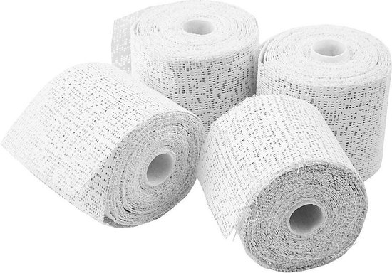 Foto: 20x rollen gips gaas gipsverband 5 x 2700 cm gipsrollen zwanger gipsbuik maskers afdruk lichaam