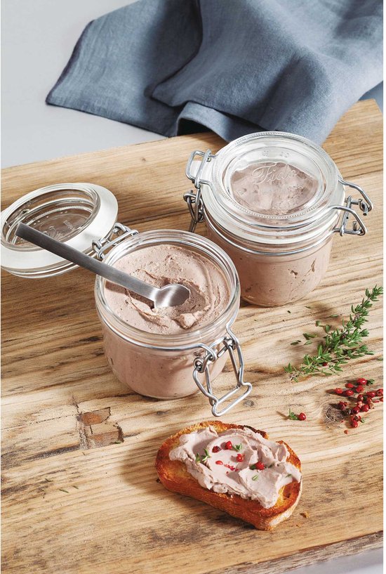 Bocaux / bocaux Weck avec couvercle à valve 1 litre