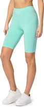 Bellivalini BLV-BLV50-149-LE Dames Leggings - Sport - Vrijetijdsbroek - Kort - Viscose - Sporbroek - Yogabroek - Munt - XXL