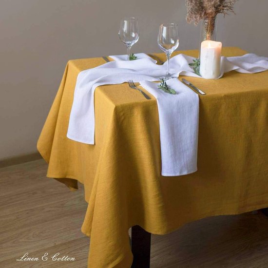 100% linnen donkerblauw - Driessen Fabrics